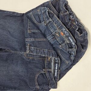 The Childrens Place Jeans Boys 14 Blue Super Skinny Adjustable Waist Lot of 3